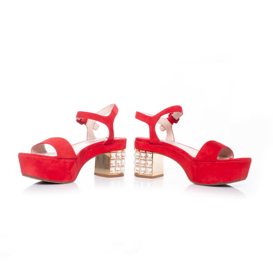 Miu Miu Crystal embellished platform sandals - Image 3