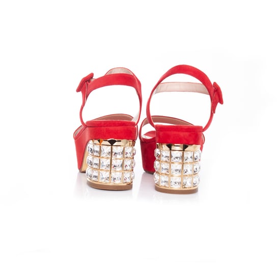 Miu Miu Crystal embellished platform sandals - Image 5