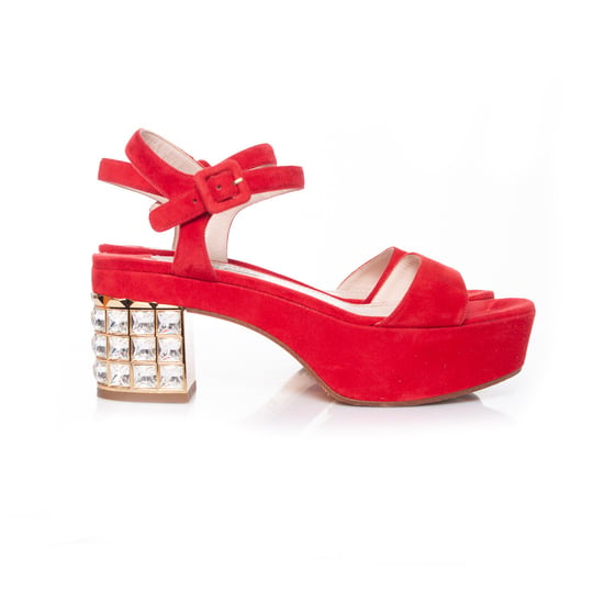 Miu Miu Crystal embellished platform sandals - Image 6