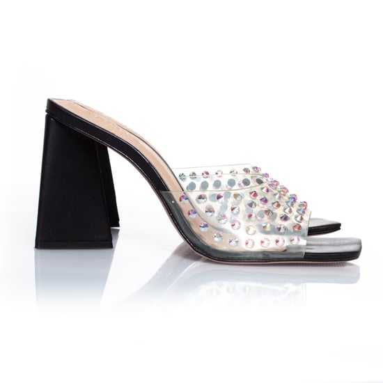 Schutz perspex muiltjes met strass steentjes - Image 5