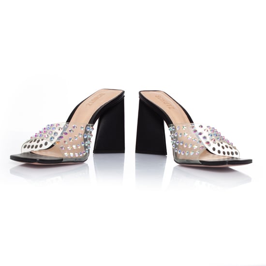 Schutz perspex muiltjes met strass steentjes - Image 6