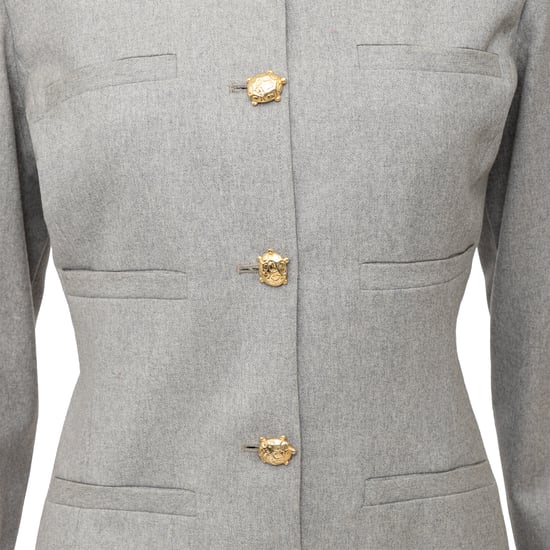 Valentino Miss V Wol Jurk met Schildpadknopen - '90s - Image 5