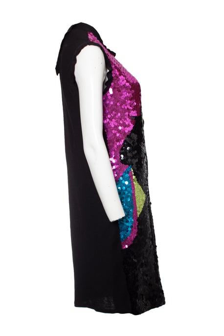 Lanvin-klänning med paljetter och blommor - Image 4