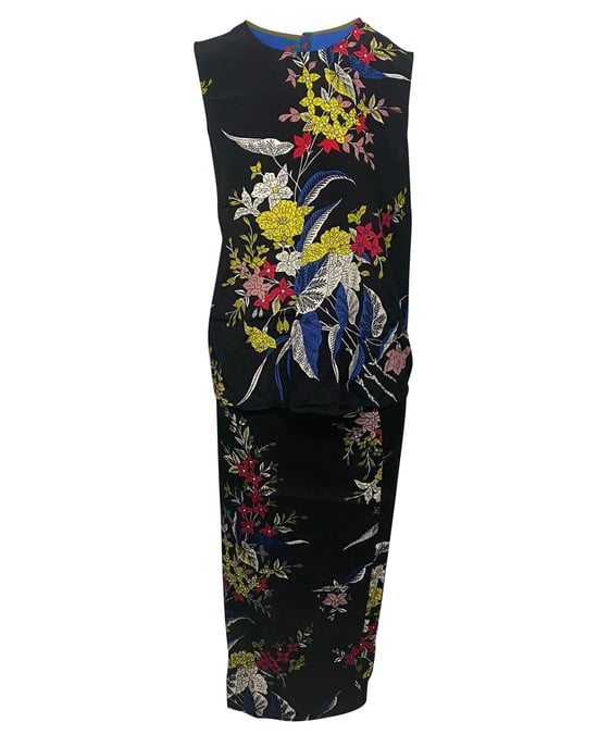 Diane Von Furstenberg Blommigt Set i Flerfärgad Viskos - Image 1