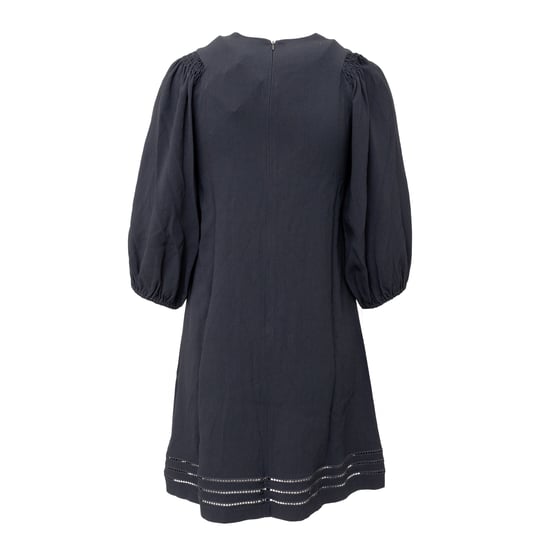 Rode Valentino Geborduurde Crepe Flared Dress - '10s - Image 2