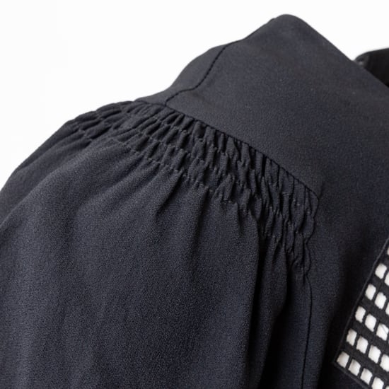 Rode Valentino Geborduurde Crepe Flared Dress - '10s - Image 5