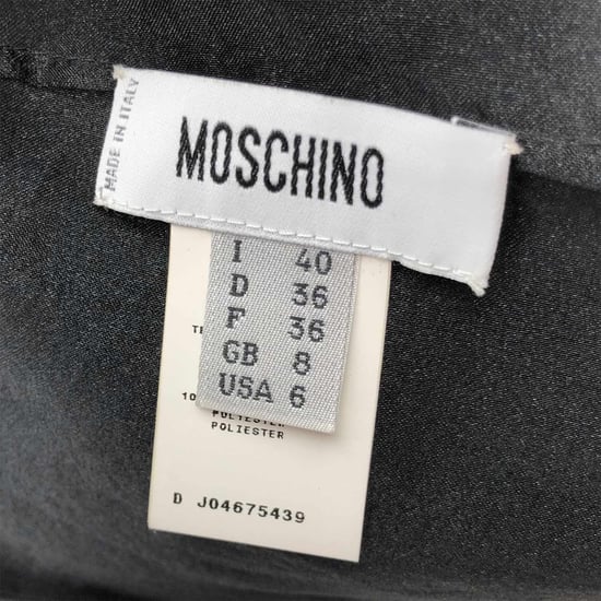 Moschino shiftklänning med svart tyllöverlägg - Image 6