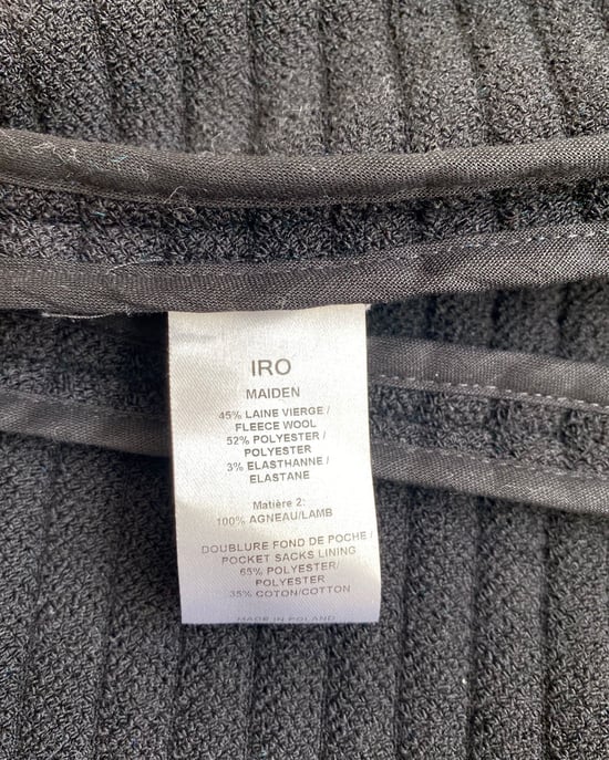 Iro Svart Fleeceull Kavaj för Kvällen - Image 5