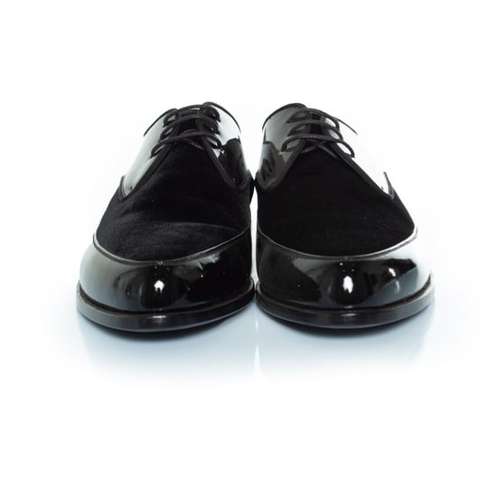 Saint Laurent Derby i lack och mocka med snörning - Image 5