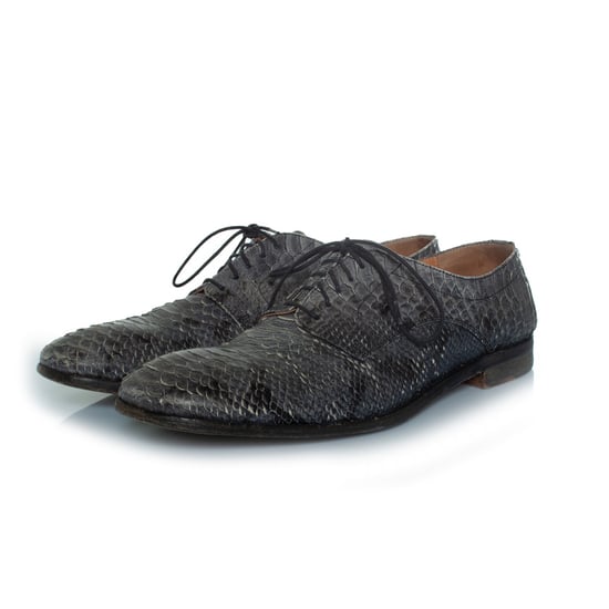 Maison Margiela Python lace up shoes in grey - Image 1
