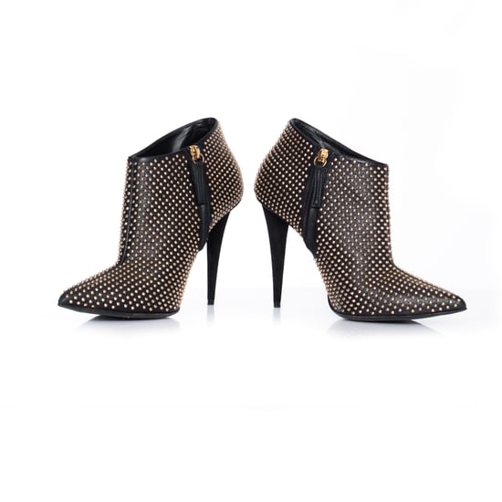 Giuseppe Zanotti svarta ankelstövlar med nitar. - Image 6