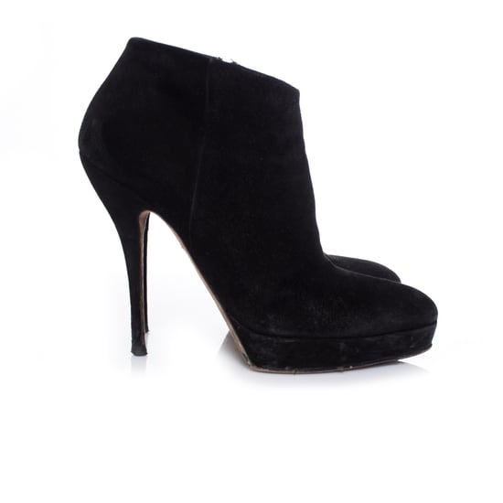 Gucci Black suede platform ankle boots - Image 4