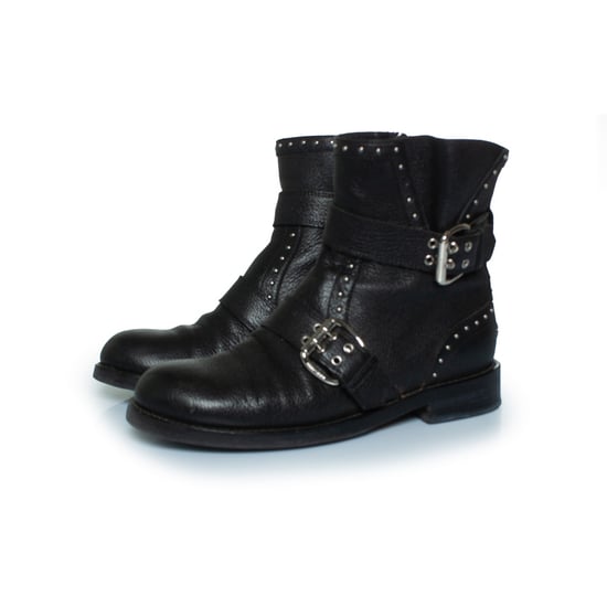 Jimmy Choo Blyss läderstövlar med nitar - Image 1