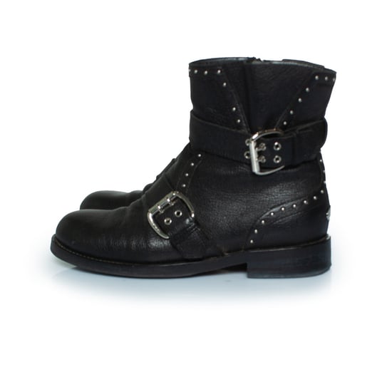 Jimmy Choo Blyss läderstövlar med nitar - Image 2