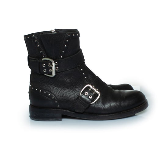 Jimmy Choo Blyss läderstövlar med nitar - Image 4