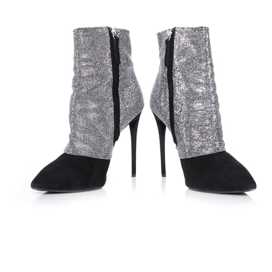 Giuseppe Zanotti ankelboots med kristallmesh - Image 3