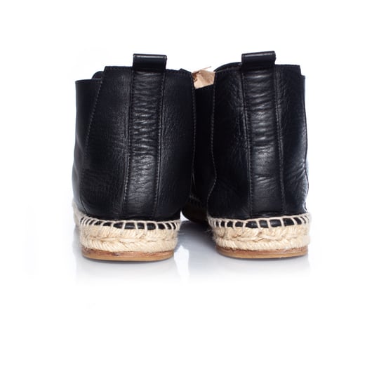 Balenciaga leren espadrille met vetersluiting - Image 5