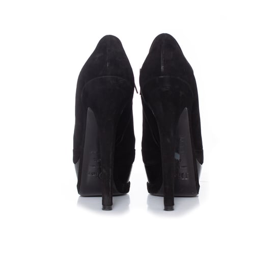 Christian Dior Svarta "Ränder" Skostövlar - Image 4