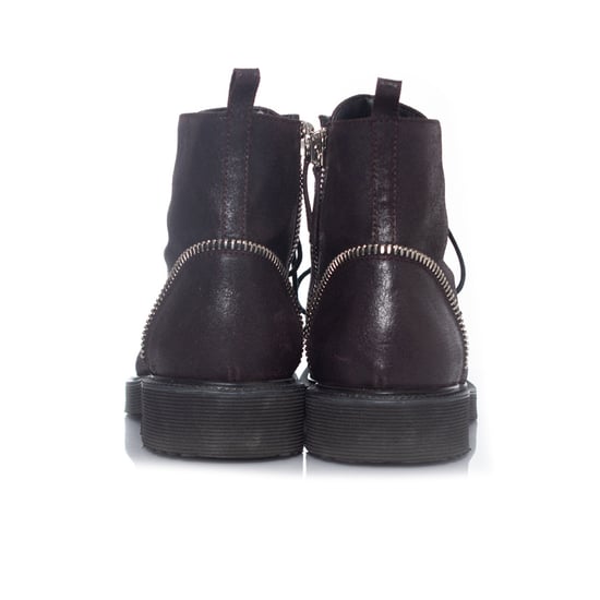 Giuseppe Zanotti bikerboots med dragkedja och snörning - Image 5