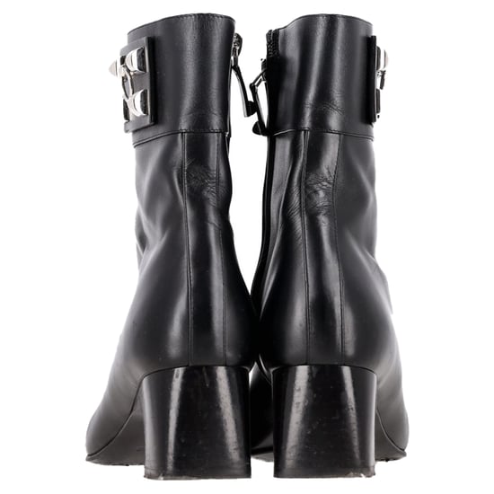 Hermès Decouverte 50 Ankle Boots in Black Leather - Image 5