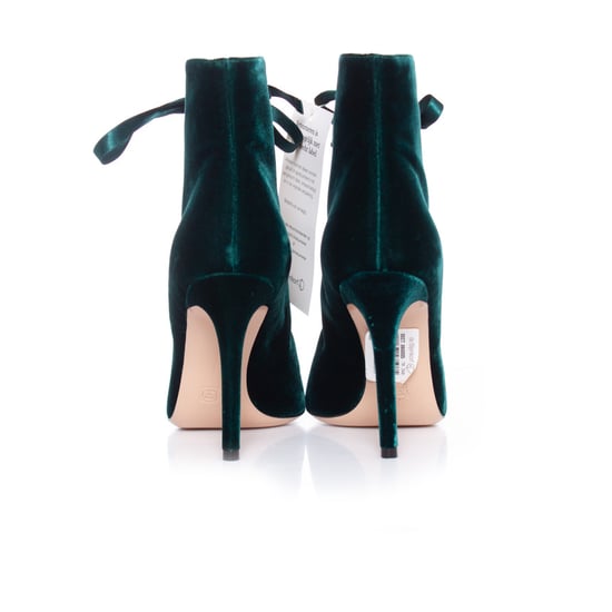 Giuseppe Zanotti Gröna ankelstövlar i sammet. - Image 6