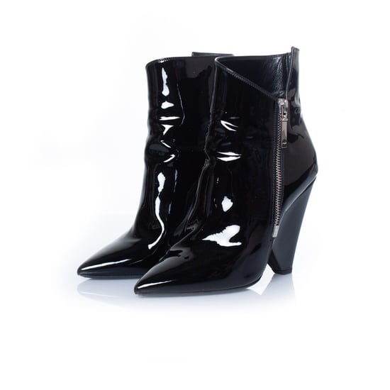 Saint Laurent Zwarte lakleren niki laarzen - Image 1