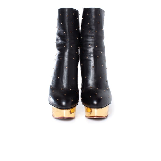 Charlotte Olympia läderplatåstövlar - Image 3