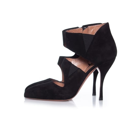 Azzedine Alaia Black suede curly ankle boots. - Image 2