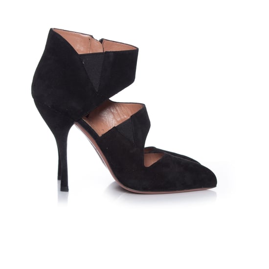 Azzedine Alaia Black suede curly ankle boots. - Image 5