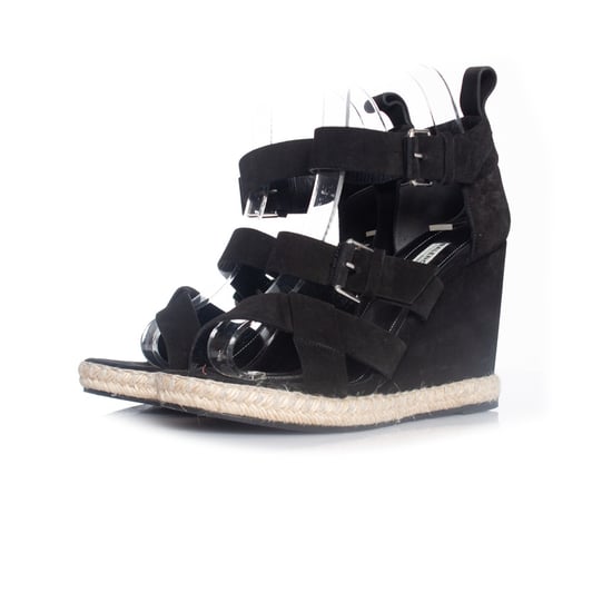 Balenciaga mocka sandal med kil - Image 1