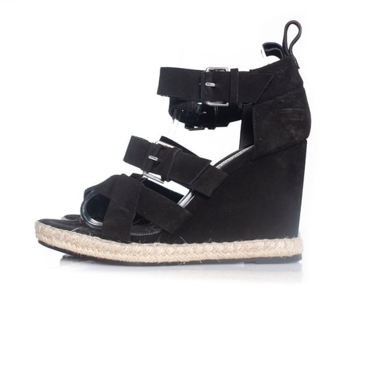Balenciaga mocka sandal med kil - Image 2