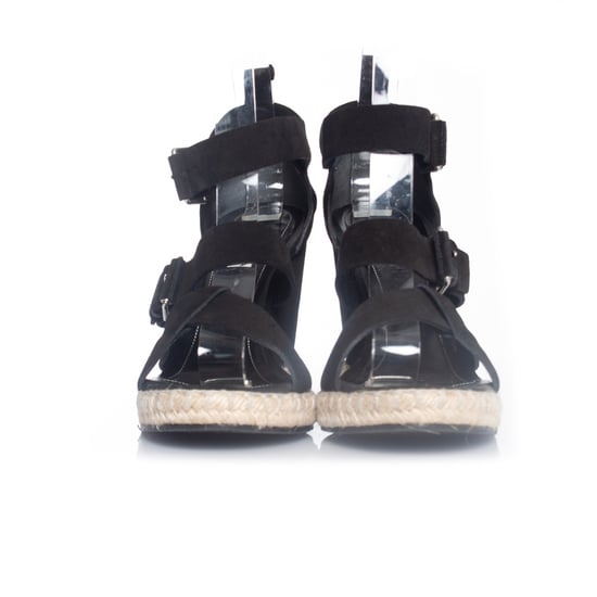Balenciaga mocka sandal med kil - Image 4