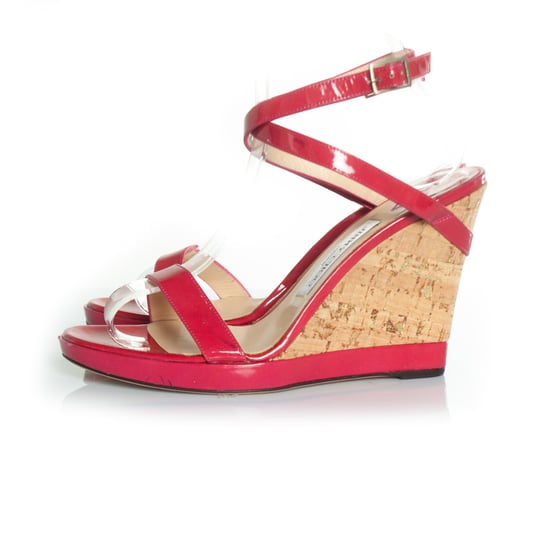 Jimmy Choo fuchsia sandal with cork wedge - Image 2