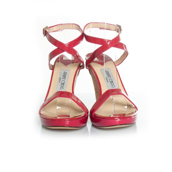 Jimmy Choo fuchsia sandal with cork wedge - Image 3