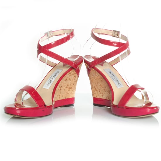 Jimmy Choo fuchsia sandal with cork wedge - Image 5