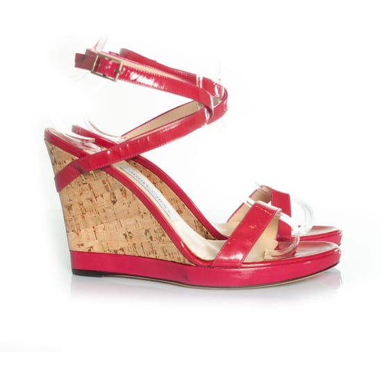 Jimmy Choo fuchsia sandal with cork wedge - Image 6