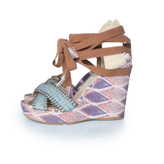 Stuart Weitzman etnisch bedrukte sandalen met sleehak - Image 2