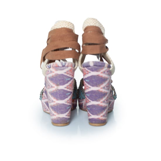 Stuart Weitzman etnisch bedrukte sandalen met sleehak - Image 3