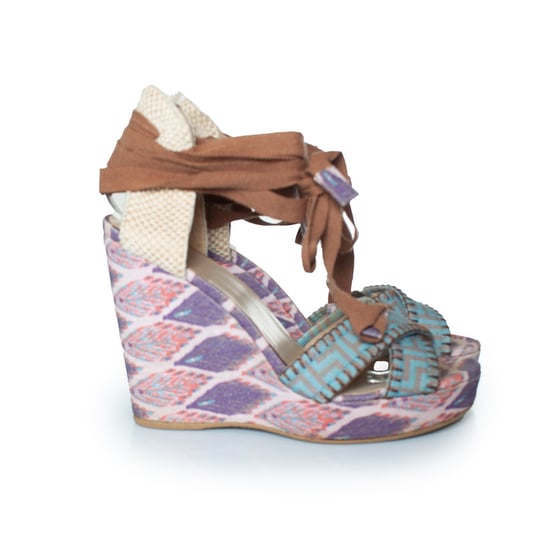Stuart Weitzman etnisch bedrukte sandalen met sleehak - Image 5