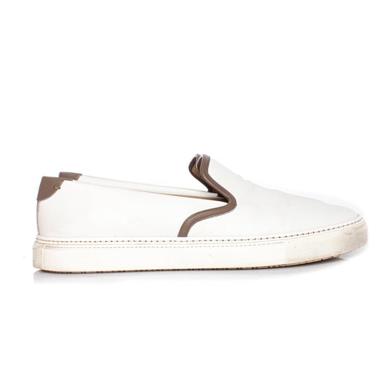 Hermes Slip on sneakers in white leather - Image 6
