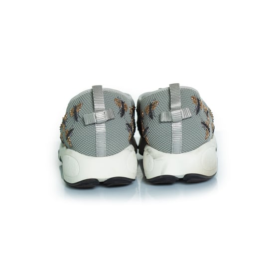 Dior grijze mesh fusion sneakers met bijenmotief - Image 3