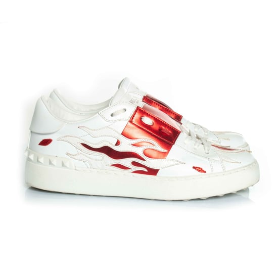 Valentino Garavani kalvskinnsskor med flammande rockstud-detaljer - Image 4