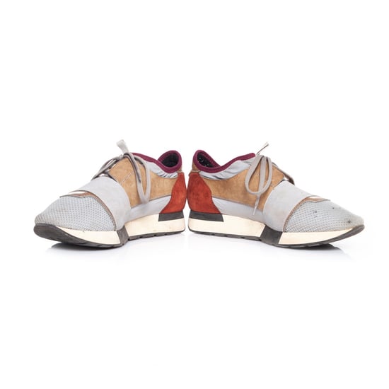 Balenciaga Race Runners in Gray - Image 3