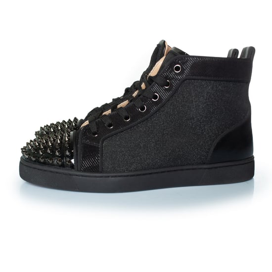 Christian Louboutin glitter high top spike sneakers - Image 2