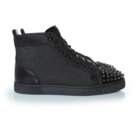 Christian Louboutin glitter high top spike sneakers - Image 4