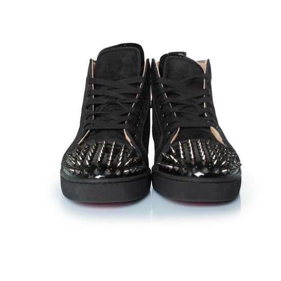 Christian Louboutin glitter high top spike sneakers - Image 5