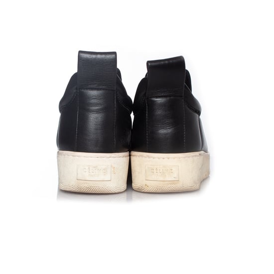 Celine svarta slip-on sneakers i läder - Image 6