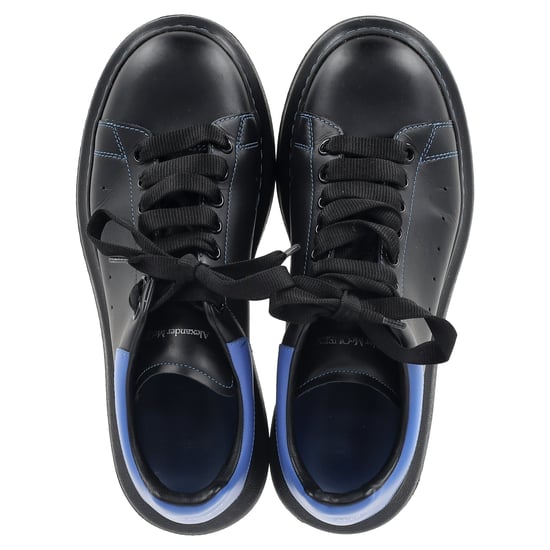 Alexander McQueen Oversized Sneakers in Black Leather - Image 3