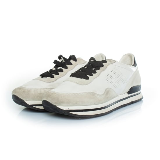 Hogan H forte sneaker in wit en beige - Image 1