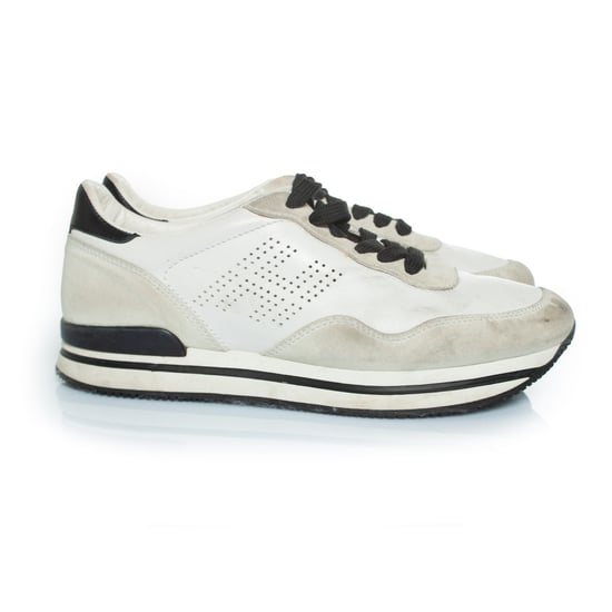 Hogan H forte sneaker in wit en beige - Image 5